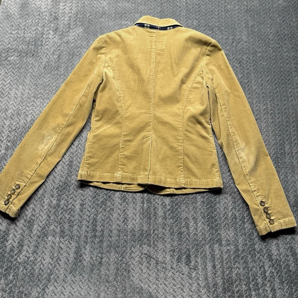 American Eagle Corduroy Blazer S Camel Tan 3-Button‎ Stretch Jacket